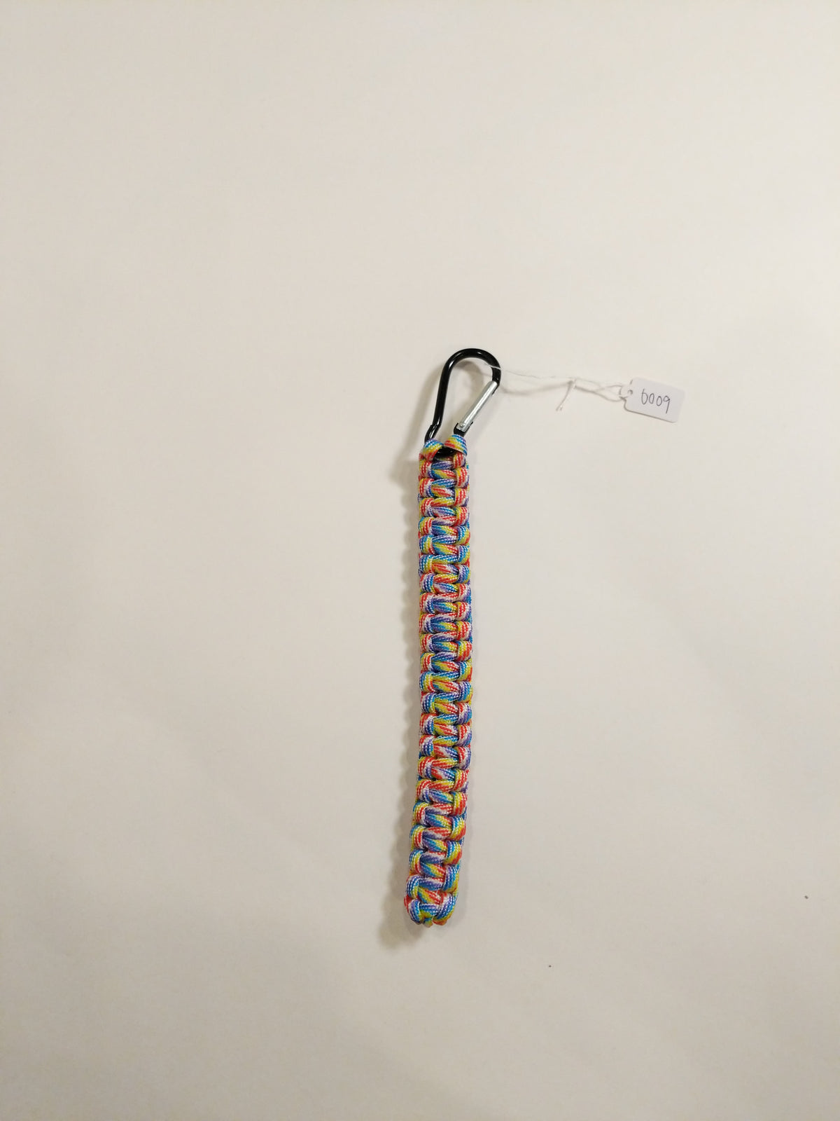 0009 Rainbow Paracord Keychain