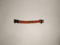 0026 Orange Compass and Whistle Paracord Bracelet