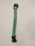 0035 Green Compass and Whistle Paracord Bracelet