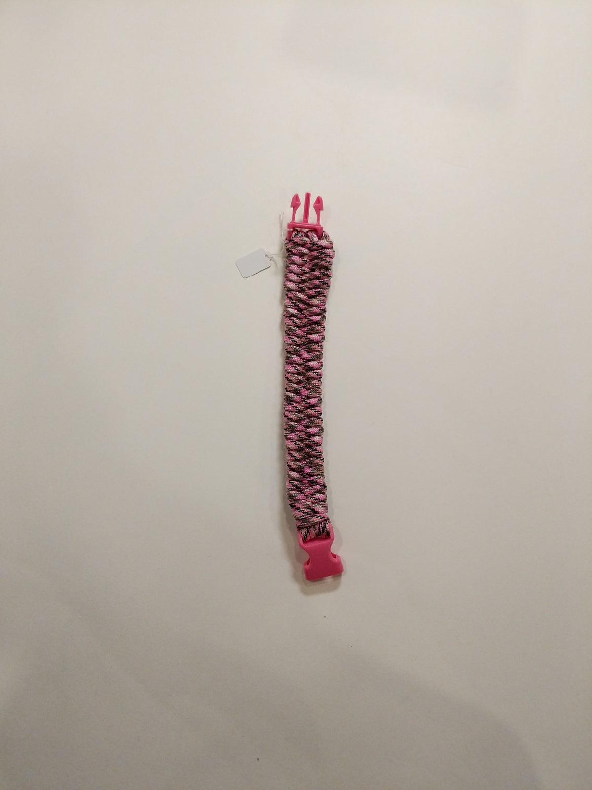 0017 Pink Fishtail Paracord Bracelet (Regular Buckle)