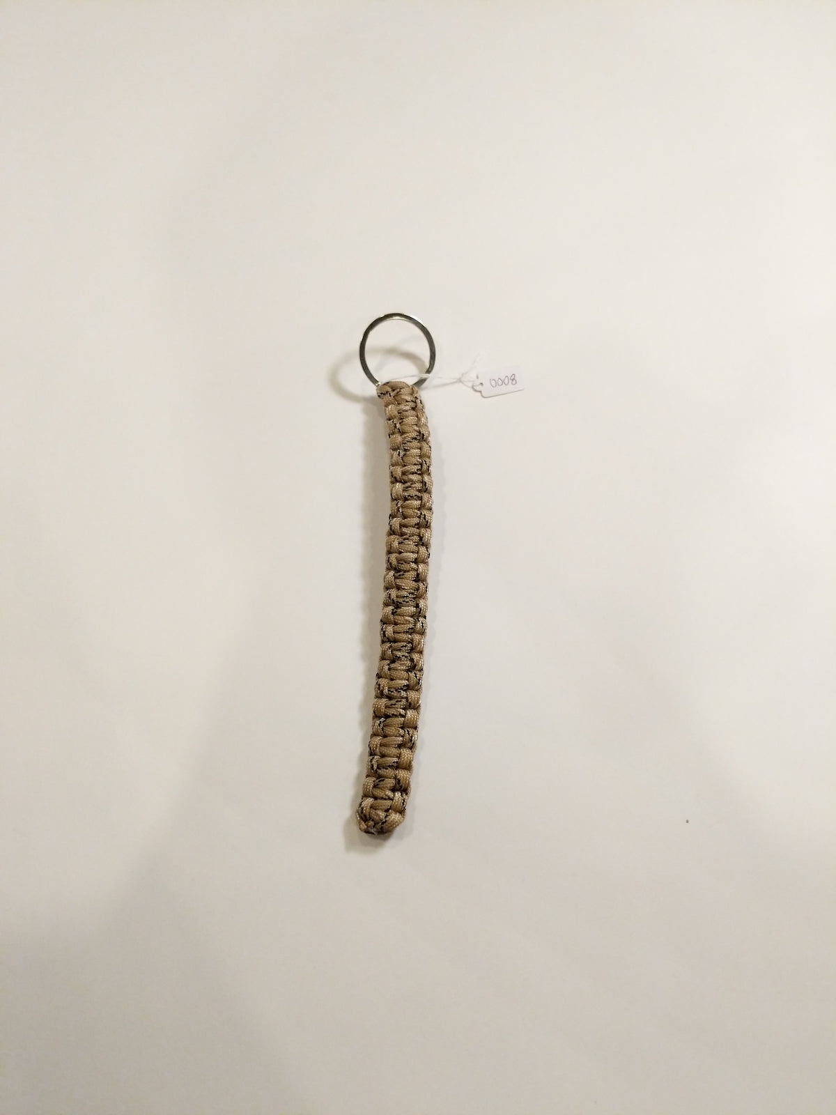 0008 Brown Paracord Keychain