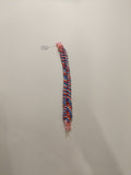 0016 Fishtail Small Buckle Paracord Bracelet (Red/Blue/White)